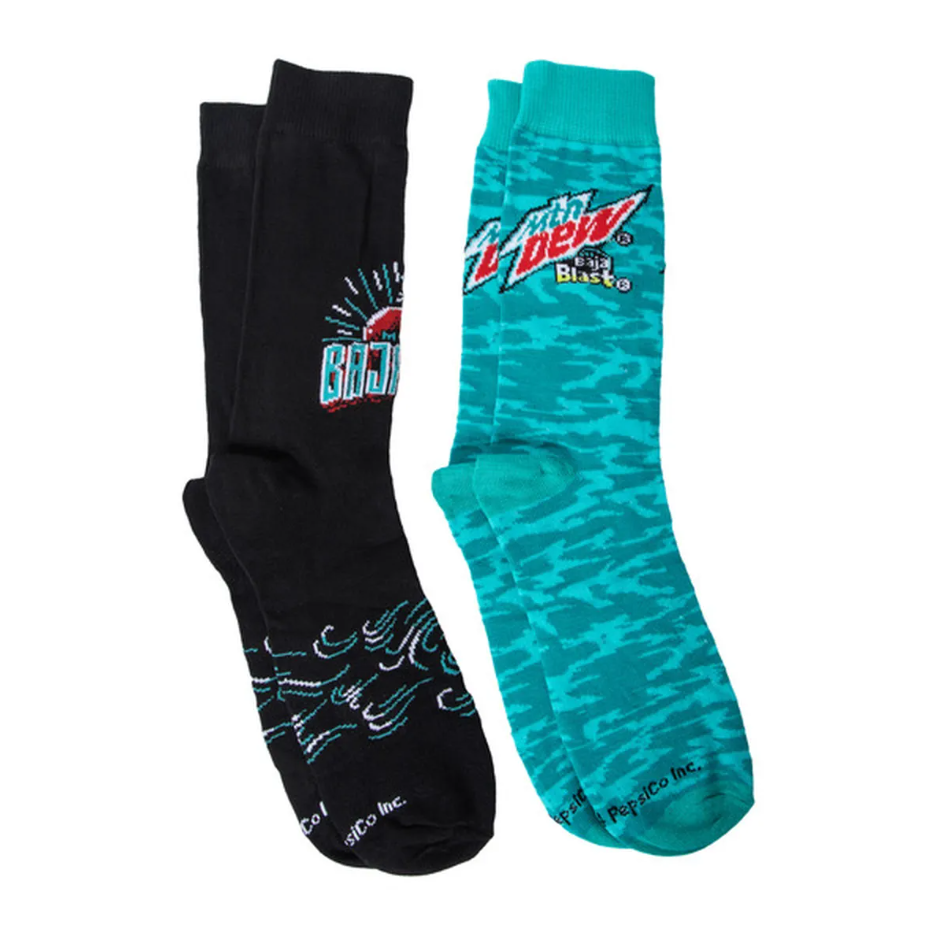 Mountain Dew Baja Blast Crew Socks Can