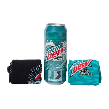 Mountain Dew Baja Blast Crew Socks Can