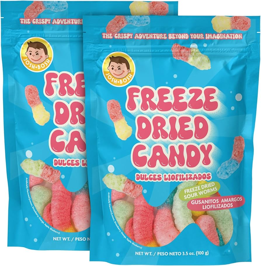Freeze Dried Sour Worms!