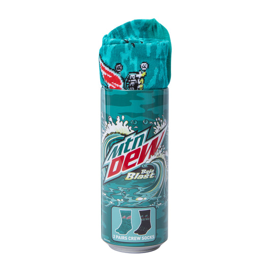 Mountain Dew Baja Blast Crew Socks Can